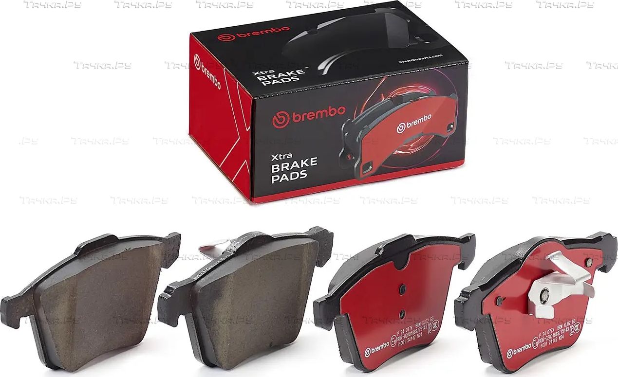 Тормозные колодки Brembo XTRA LINE передние для Volvo S60 II 2010-2018. Артикул P 24 077X