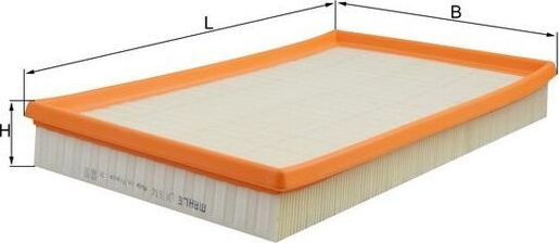 Воздушный фильтр Mahle-Knecht. Артикул LX 614