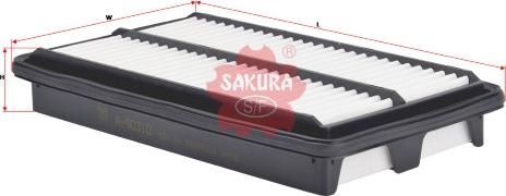 Воздушный фильтр Sakura для Honda Pilot III 2017-2026. Артикул A-90310