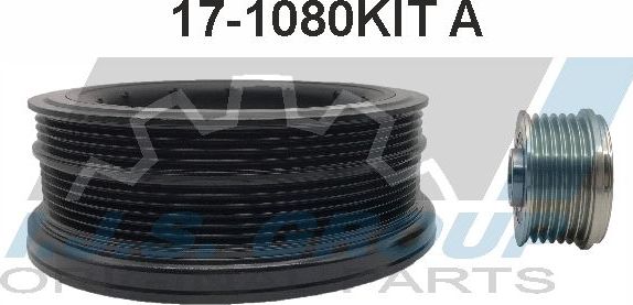 ШКИВ ДЕМПФЕРНЫЙ ПРИВОДА РУЧЕЙКОВОГО РЕМНЯ IJS IJS Group. Артикул 17-1081KIT A