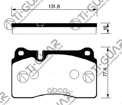 Тормозные колодки (TI-Guar). Артикул TG8028C
