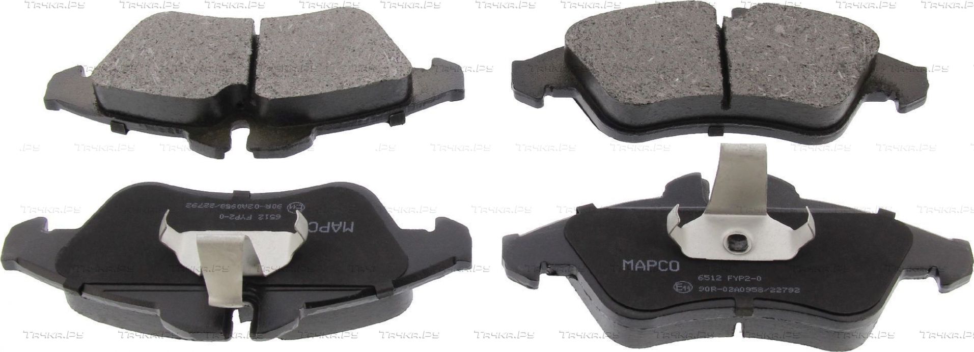 Тормозные колодки MAPCO. Артикул 6512