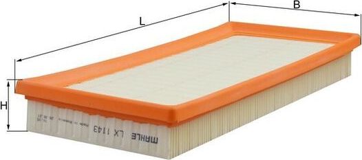 Воздушный фильтр Mahle-Knecht. Артикул LX 1143