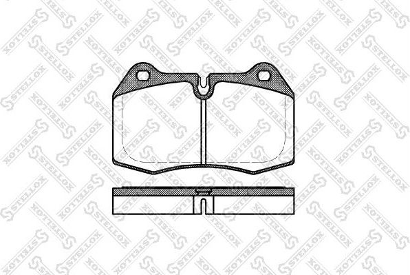 Тормозные колодки Stellox. Артикул 452 000-SX