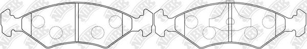 Тормозные колодки NiBK. Артикул PN5108