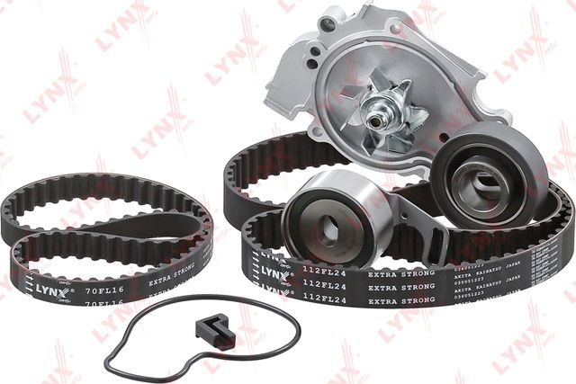Помпа (водяной насос) с комплектом ремня ГРМ LYNXauto для Honda Shuttle I 1997-2002. Артикул PW-1285