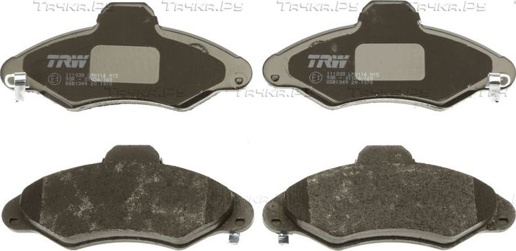 Тормозные колодки TRW COTEC передние для Ford Orion III 1990-1993. Артикул GDB1349