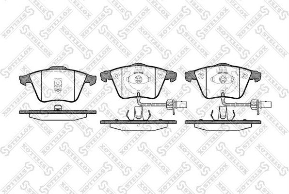 Тормозные колодки Stellox передние для Audi A6 II (C5) 1997-2005. Артикул 975 002B-SX