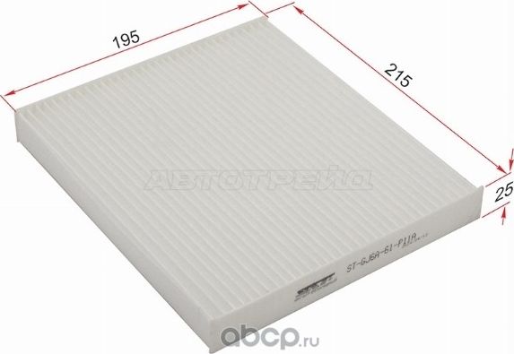 Фильтр салона MAZDA 6 07-DEMIO DY 02-07CX-7 06- (SAT). Артикул STGJ6A61P11A