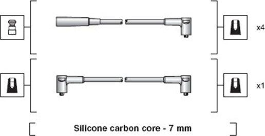 Высоковольтные провода (провода зажигания) (комплект) Magneti Marelli. Артикул 941318111233