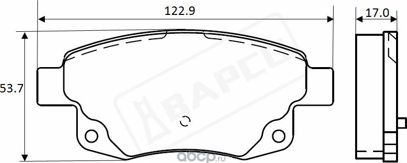 Колодки тормозные дисковые зад. FORD TRANSIT 06-14 (Bapco) Bapco. Артикул BP0364