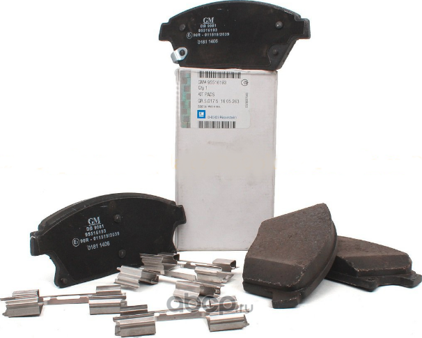 Тормозные колодки General Motors. Артикул 95516193