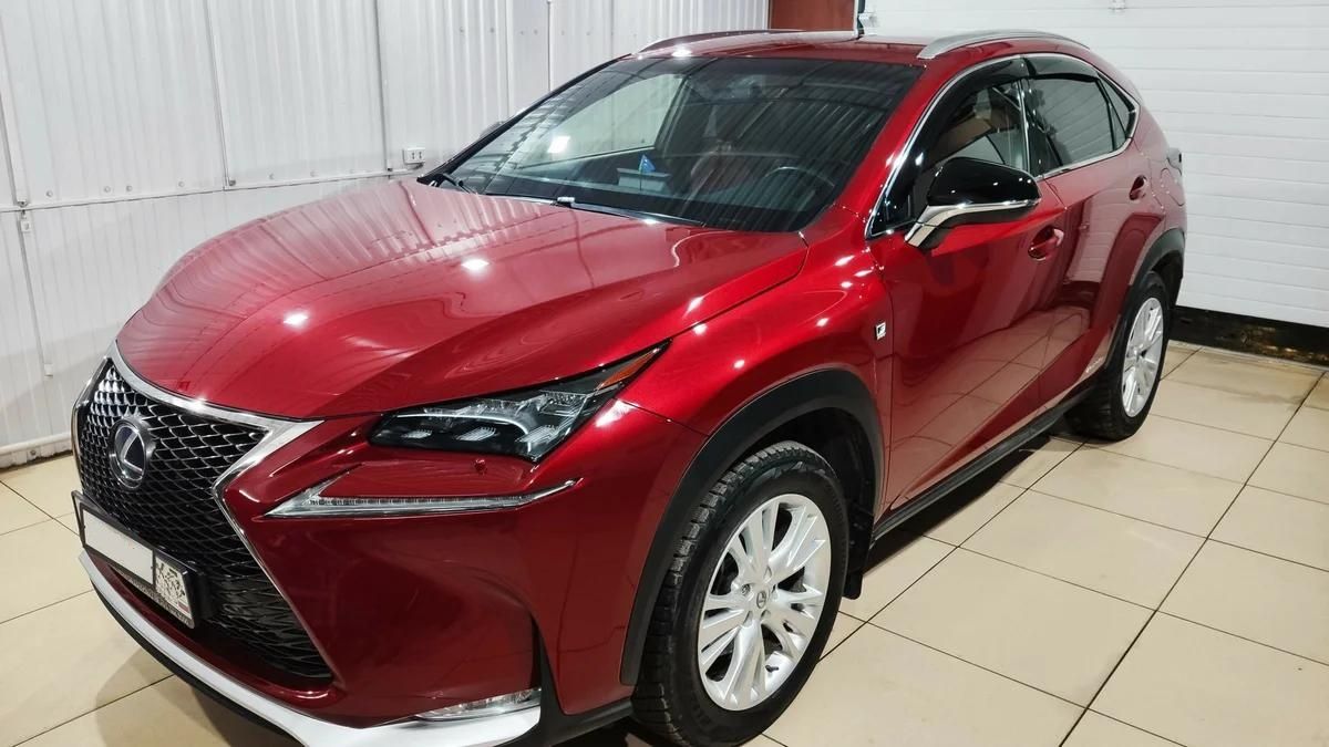 Дефлекторы Cobra Tuning для окон (c хром. молдингом) Lexus NX 2014-2021. Артикул L20714CR