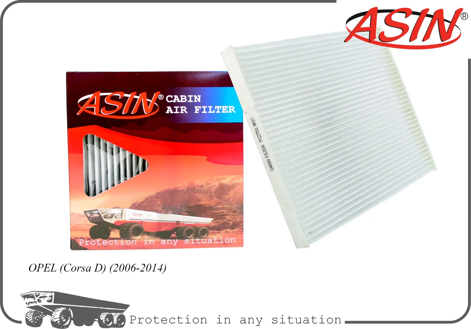 Фильтр салонный (Asin). Артикул ASINFC2751