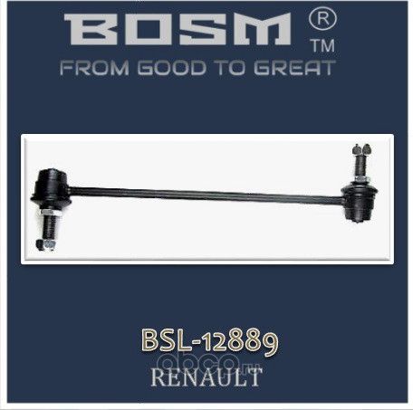 СТОЙКА СТАБИЛИЗАТОРА ПЕРЕДНЯЯ ПРАВ=ЛЕВ BOSM BSL-1-2889 RENAULT 82 00 814 411 Bosm. Артикул BSL12889