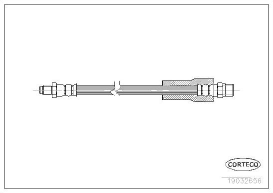 Тормозной шланг Corteco. Артикул 19032656