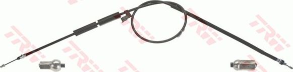 Трос ручника (тросик ручного тормоза) TRW задний левый для Mazda 3 I (BK) 2003-2004. Артикул GCH590