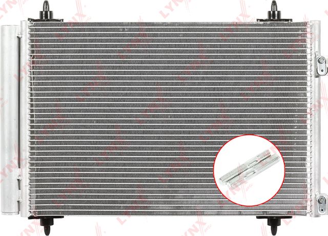 Радиатор кондиционера (конденсатор) LYNXauto для Peugeot RCZ I 2010-2015. Артикул RC-0006