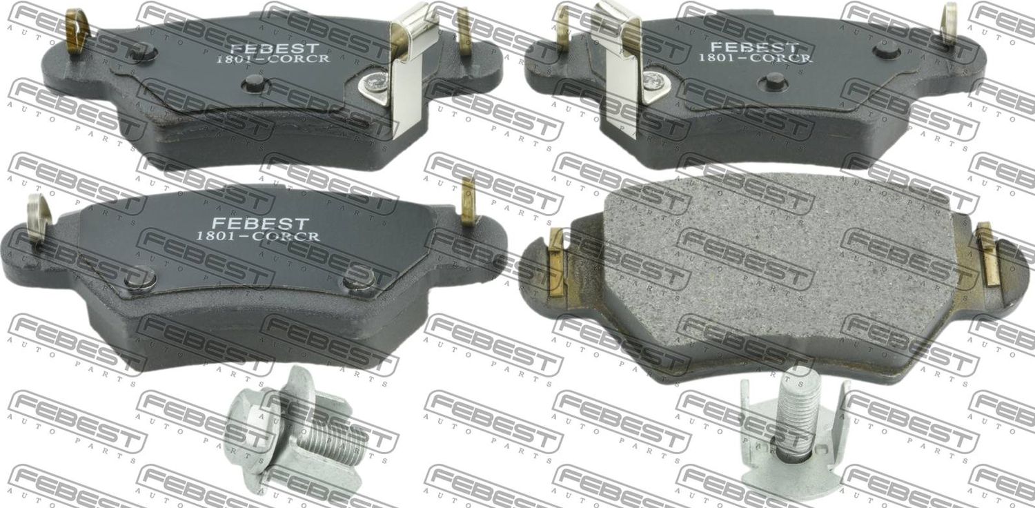 Тормозные колодки Febest. Артикул 1801-CORCR
