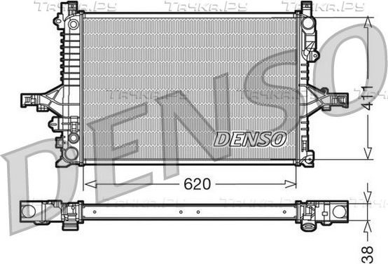 Радиатор охлаждения двигателя Denso (алюминий) для Volvo S60 I 2000-2010. Артикул DRM33066
