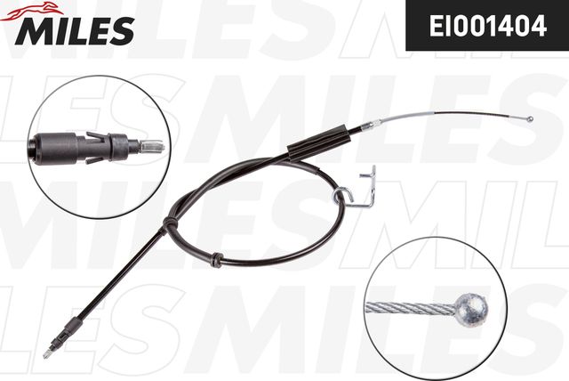 Трос ручника (тросик ручного тормоза) Miles задний правый для Land Rover Freelander II 2006-2014. Артикул EI001404