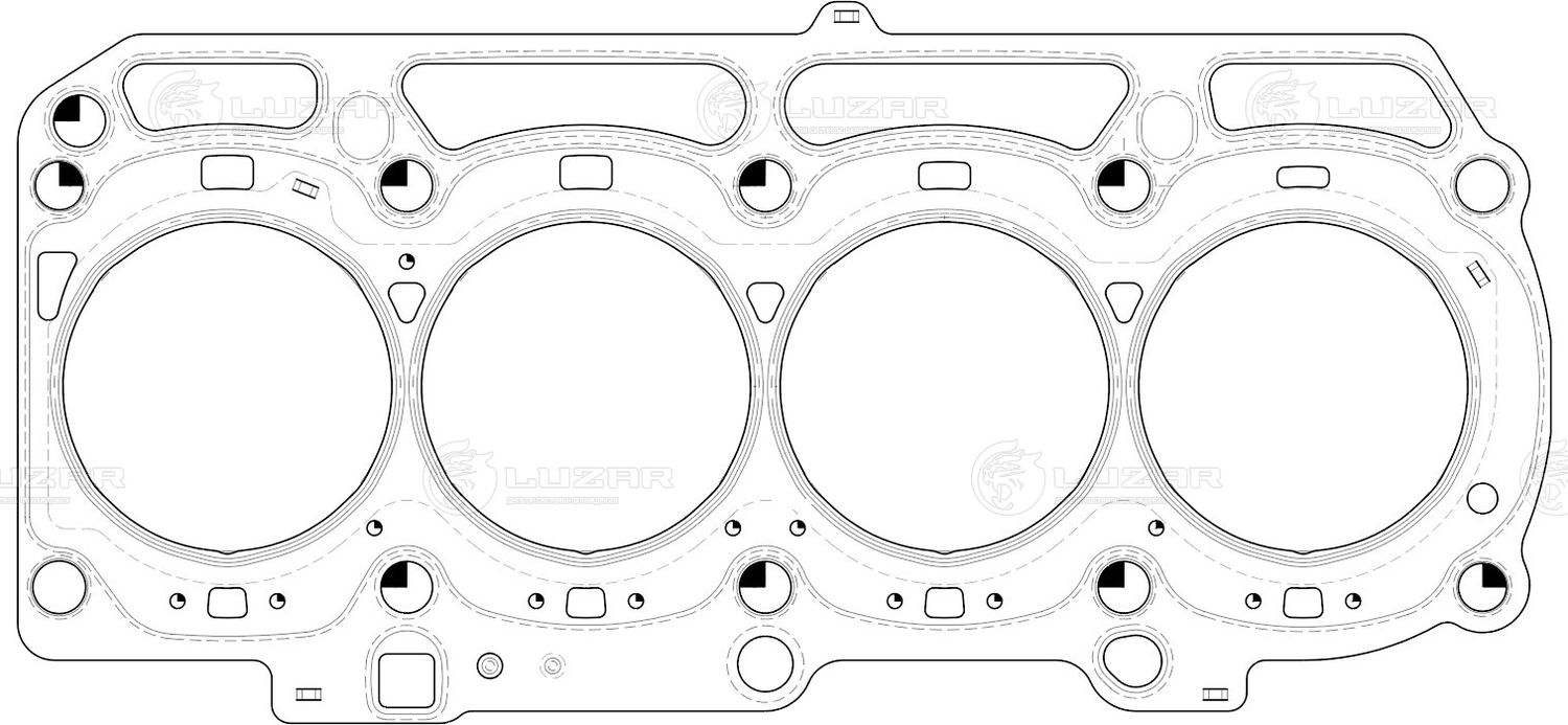 Прокладка ГБЦ Luzar. Артикул LES 11910