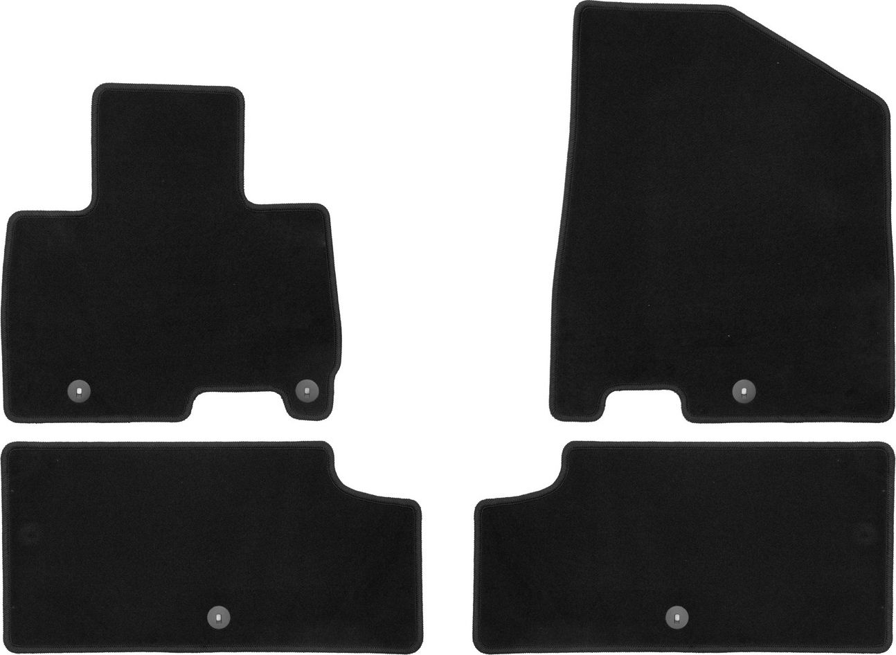 Коврики Klever Econom (5 шт.) для салона Kia Carnival IV Premium 2021-2026. Артикул KLEVER0102507001200k