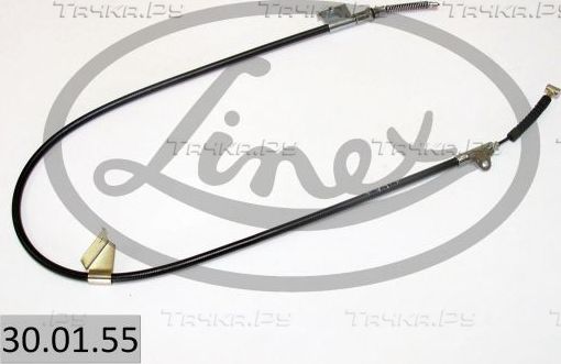 Трос ручника (тросик ручного тормоза) Linex. Артикул 30.01.55