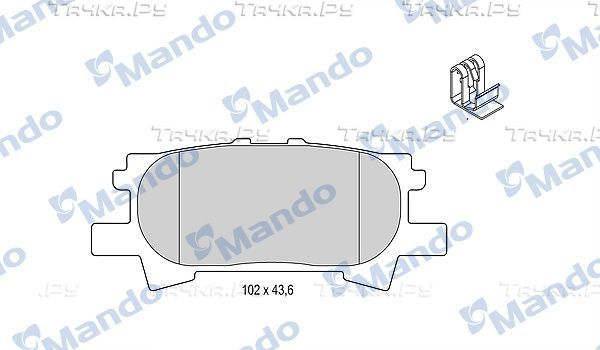 Тормозные колодки Mando. Артикул MBF015613