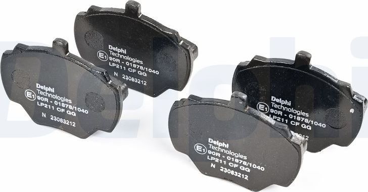 Тормозные колодки Delphi (Low-Metallic). Артикул LP211