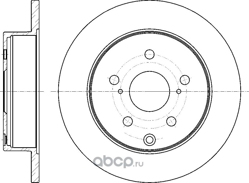 Диск тормозной (G-Brake). Артикул GR01693