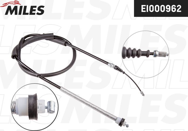 Трос ручника (тросик ручного тормоза) Miles задний правый для Fiat Stilo 2001-2008. Артикул EI000962