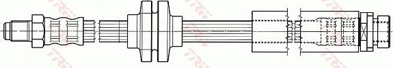 Тормозной шланг TRW передний/задний для Mazda 5 I (CR) 2005-2010. Артикул PHB565