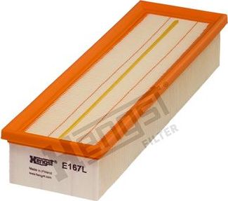 Воздушный фильтр Hengst для Mercedes-Benz S-Класс III (W140) 1991-1999. Артикул E167L