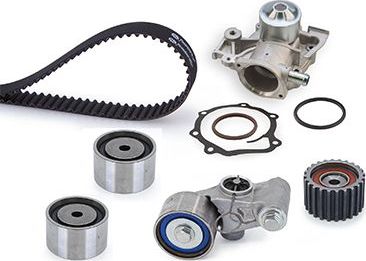 Помпа (водяной насос) с комплектом ремня ГРМ Gates PowerGrip® для Subaru Forester I 1997-2002. Артикул KP25241