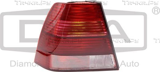 Фонарь задний DPA левый для Volkswagen Bora 1998-2013. Артикул 99451446702