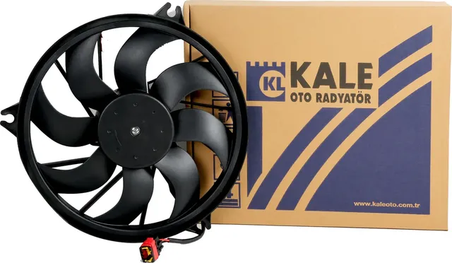 Электровентилятор радиатора для а/м Peugeot 206 (00-) (CAN-шина) A/C+ (Kale). Артикул 414100