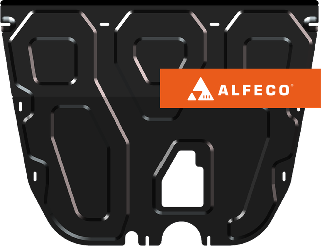 Защита Alfeco для картера и КПП (на штатный крепёж) GAC GS8 II AT 4WD 2023-2026. Артикул ALF.49.04