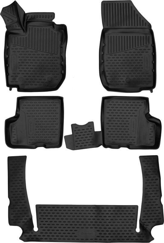 Коврики 3D Element для салона Lada Largus 7 мест. 2021-2026. Артикул ELEMENT3DA0N1217210k