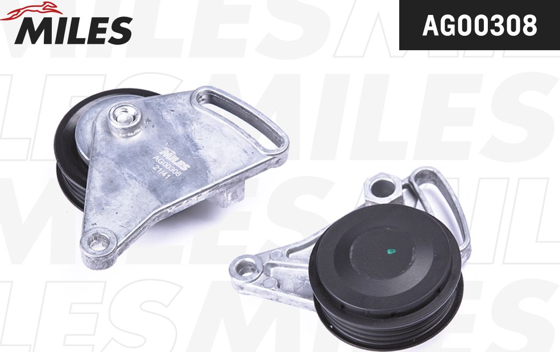 Натяжной ролик (натяжитель) приводного поликлинового ремня Miles. Артикул AG00308