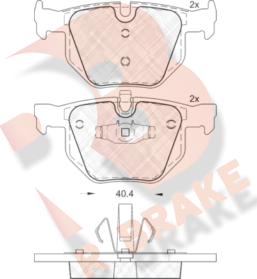 Тормозные колодки R Brake. Артикул RB1739
