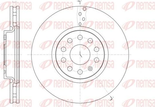 Тормозной диск Remsa. Артикул 61479.10