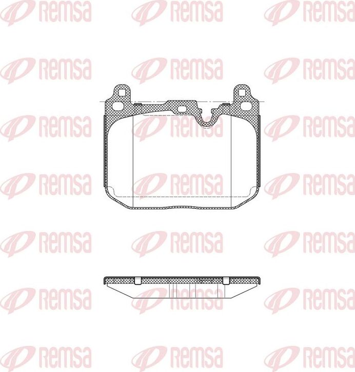 Тормозные колодки Remsa. Артикул 1491.20