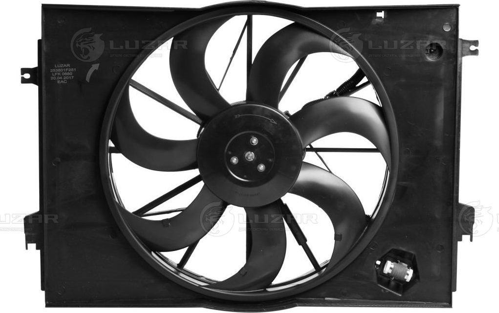 Вентилятор радиатора двигателя Luzar. Артикул LFK 0880
