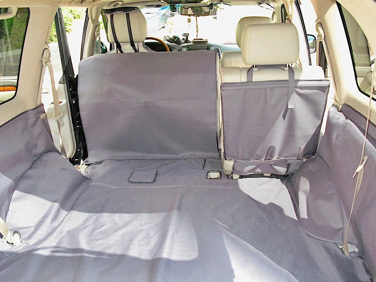 Защитный чехол AUTOSMSTUDIO "Maxi" в багажник автомобиля для Lexus LX 470 2005-2007, черный. Артикул TP-J100-MAXI-BL