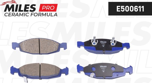 Тормозные колодки Miles (Керамика) передние для Jeep Cherokee II (XJ) 1995-2001. Артикул E500611