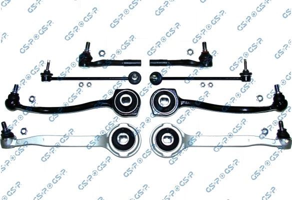 Комплект подвески MB W203 00- пер. (4рыч.+2нак.+2тяг.стаб.+крепеж) GSP. Артикул S990034SK
