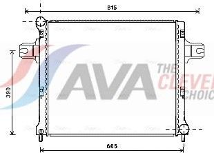 Радиатор охлаждения двигателя AVA ** CLEVER FIT **. Артикул JEA2064