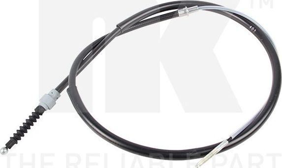 Трос ручника (тросик ручного тормоза) NK задний для Volkswagen Corrado 1988-1995. Артикул 904760