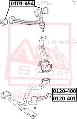 Шаровая опора Asva передняя правая нижняя для Toyota MR2 II (W20) 1989-1999. Артикул 0120-400